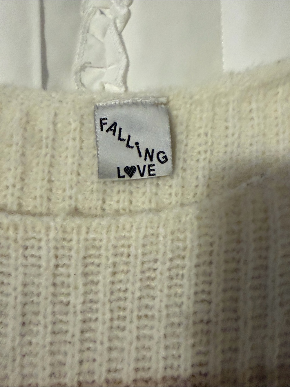Cream Stripe Crewneck Sweater with Gray & Light Brown Bands - Picture 2 of 3
